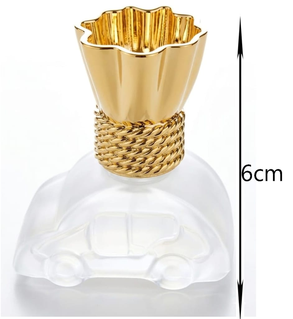 Mii Art Luxury 10ml Golden Fragrance Bottle - Refillable Glass Container for Attar & Essential Oils - Elegant Home Vanity Decor (Pack of 1) view 2