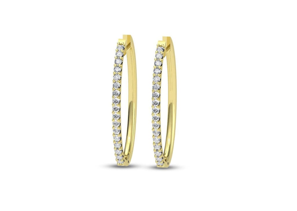 A Fine Line Hoop Earrings view 2