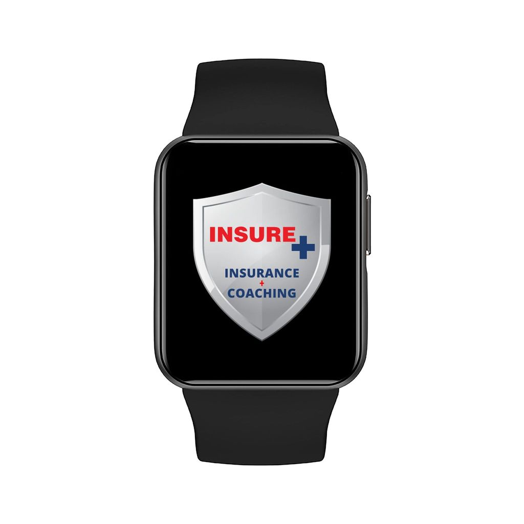 GOQii Newly Launched Smart Vital Lite HD Display Smart Watch with 5 lakhs Health Insurance & 1 lakh Life Insurance with SpO2, & Free 12 Months Personal Coaching (Blue)