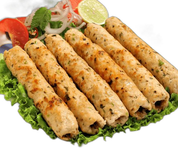 Afghani chicken seekh kabab