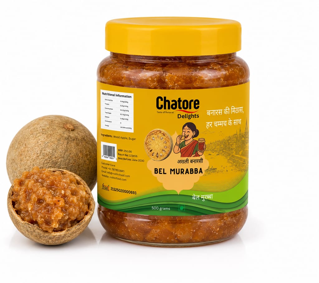 Banarasi Bel Murabba (250g) | Authentic Homemade Wood Apple Preserve | Traditional Banaras Recipe | Sweet, Nutritious & Delicious view 2