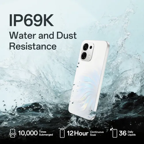 OPPO f33 5G (Pearl White, 6GB RAM, 128GB Storage) view 2