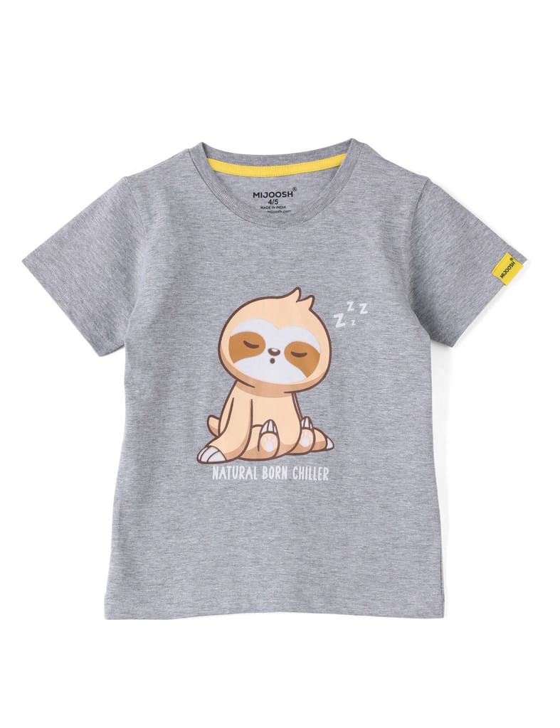Boys T-Shirt Fiery Red / Grey Heather Mélange, Soft Cotton, Ages 2-6 (2pcs pack) view 2