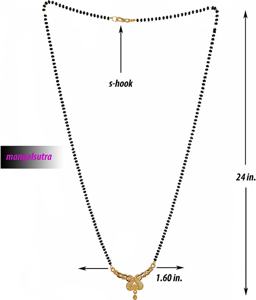 Shankhraj mall Gold Plated Fancy New Mangalsutra For Women-100176 view 2
