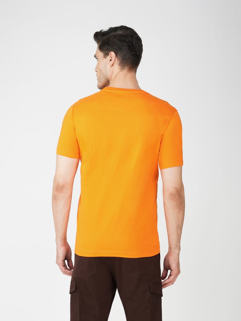 Men’s Premium Branded Pure Cotton Tee Orange view 2