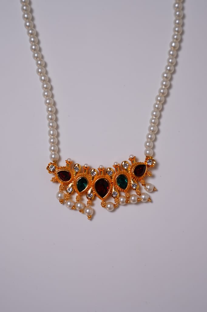 Handwork Gold-Plated Tanmani Necklace view 2