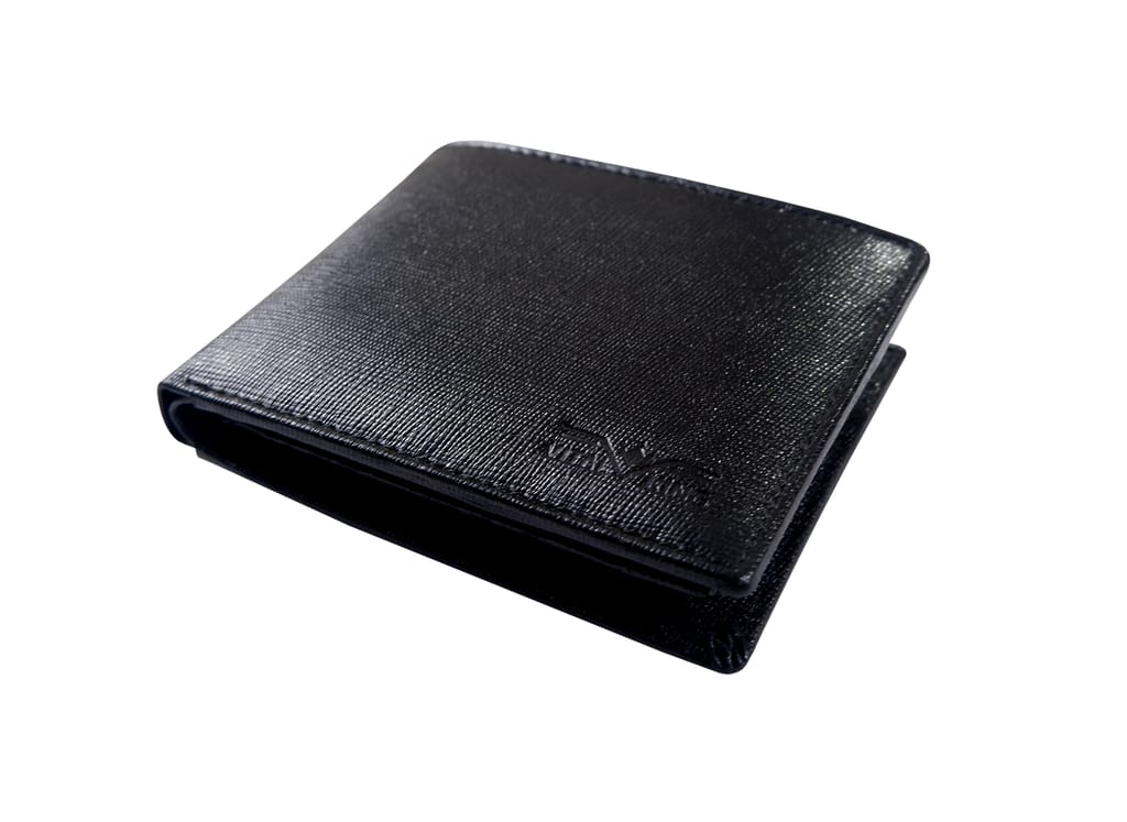 Vital King Men Travel Black Genuine Leather RFID Wallet (14 Card Slots) view 2
