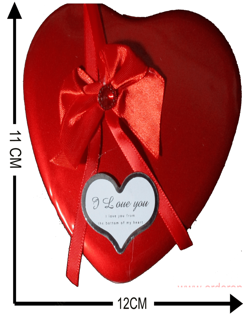 Heart Shaped Teddy Bear 3 Red Roses view 2