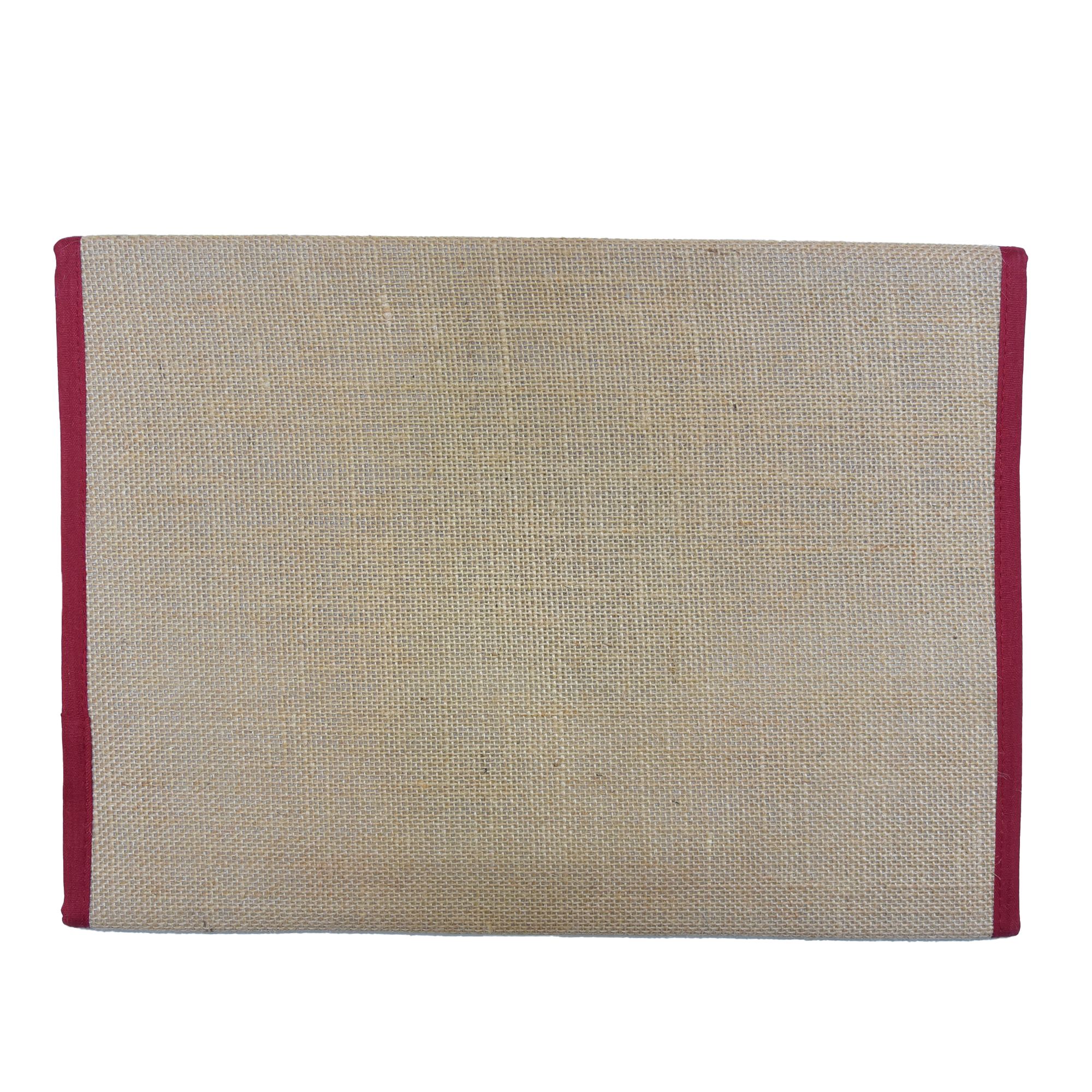 Tribes India Jute Red File Folder view 2