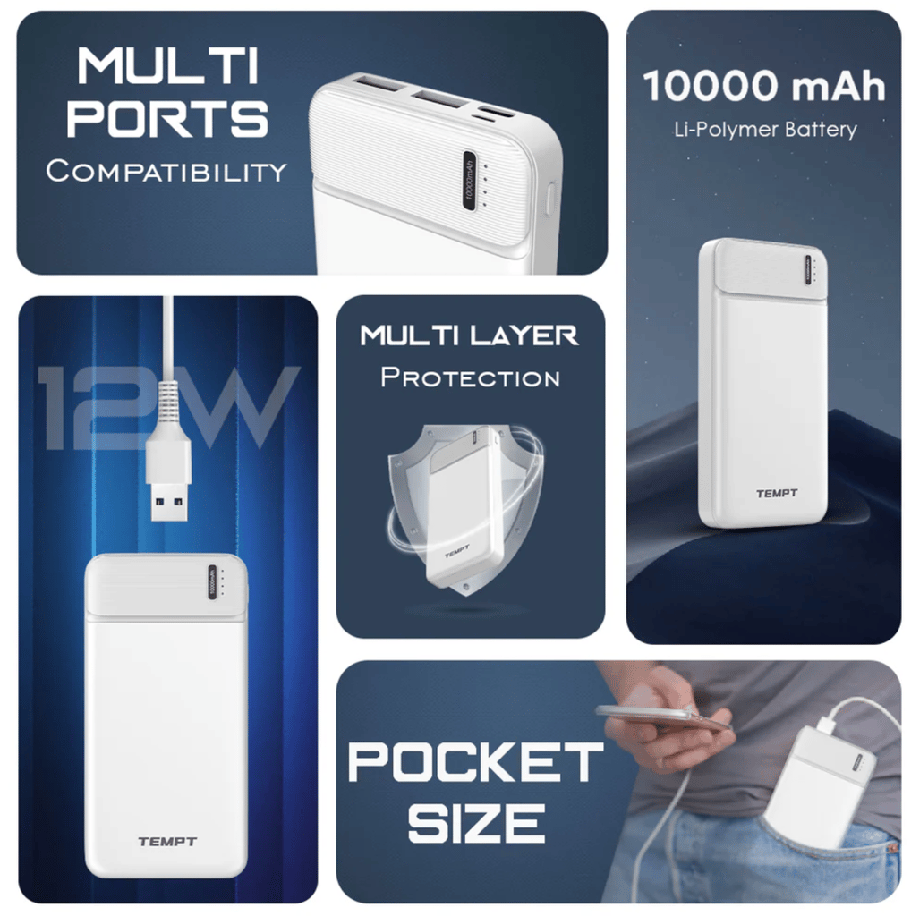 Booster Powerbank - White view 2