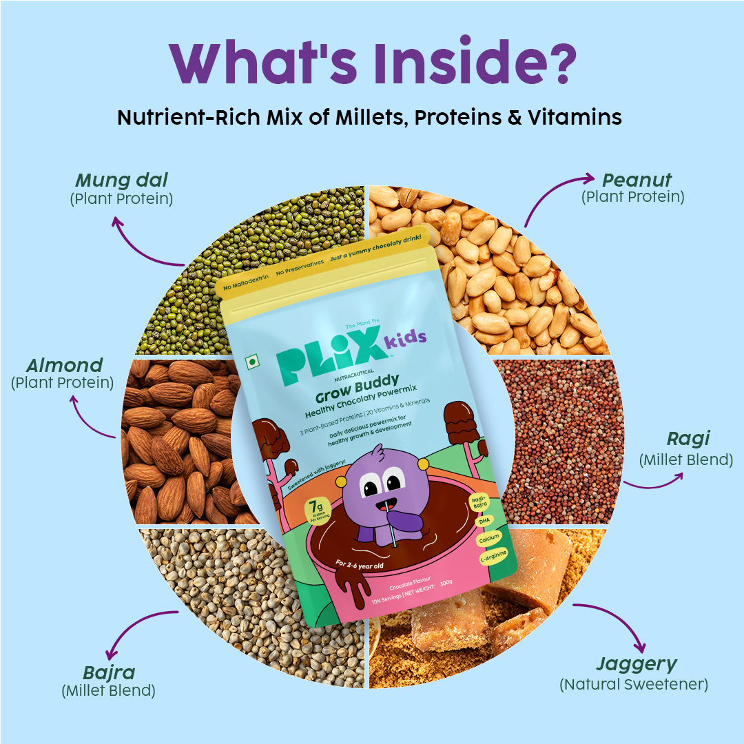 Grow Buddy Healthy Chocolaty Powermix | 7-12 Years __Starter Pack__ view 2