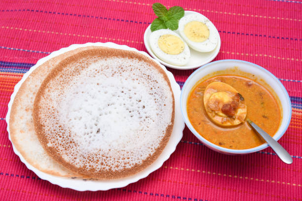 3 appam & egg masala + cold drinks