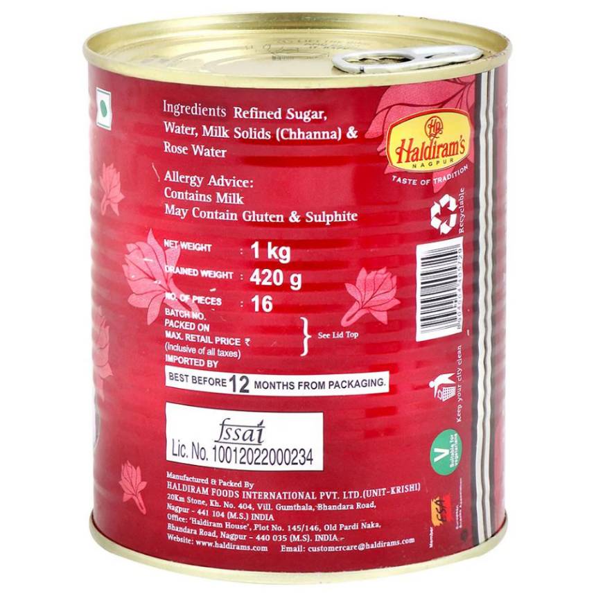 Haldirams Rasgulla 1 Kg view 2