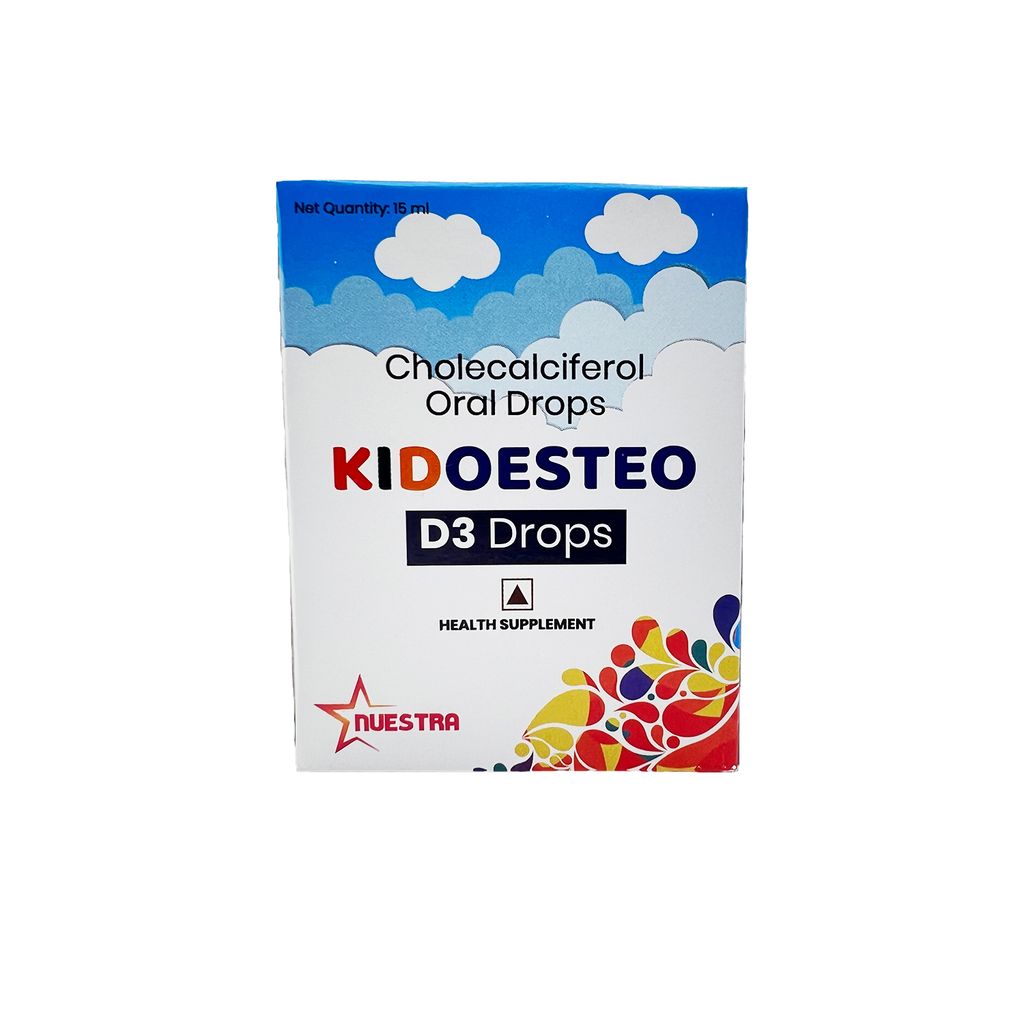 Kidoesteo cholecalciferol vitamin d3 oral drops for baby view 2