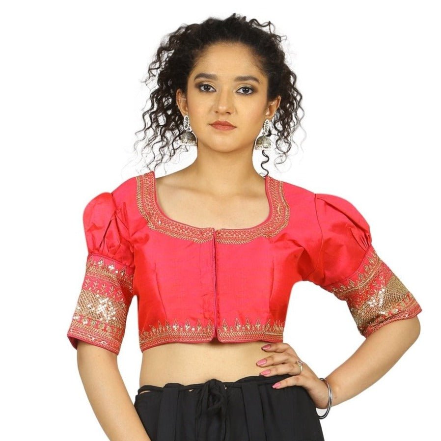 TheHangr Pink Raw Silk Blouse - 32 view 2