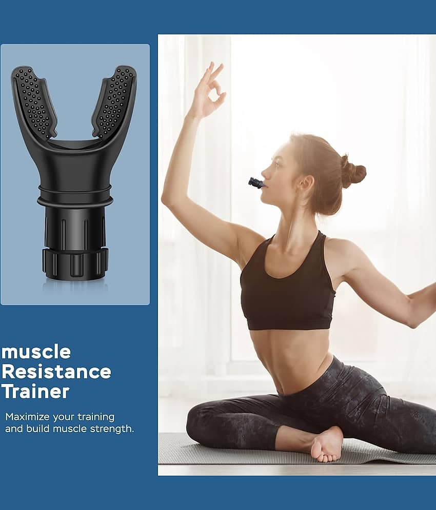 Breathing Exercise Trainer Machine for Lungs, Lung Capacity Enhancer Exerciser Equipment Respiratory Muscle Trainer Device Increased Sports Breathing Ability Fitness Men Women view 2