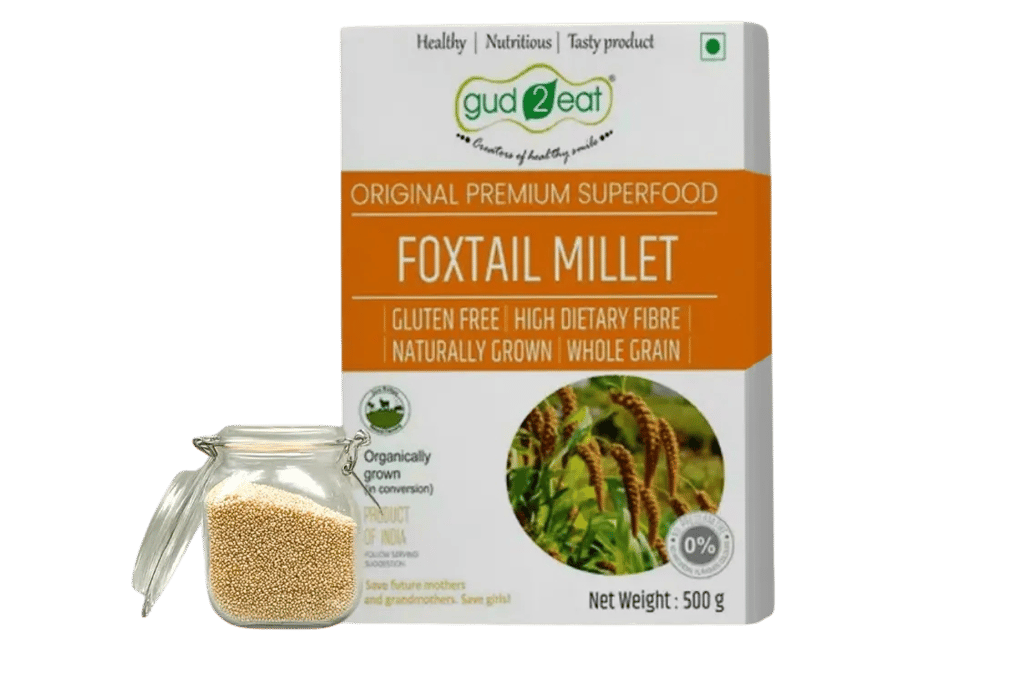 Gud2eat FOXTAIL MILLET - 400G | Gluten free | Contain more diatary fiber | tasty and delicious | 400g