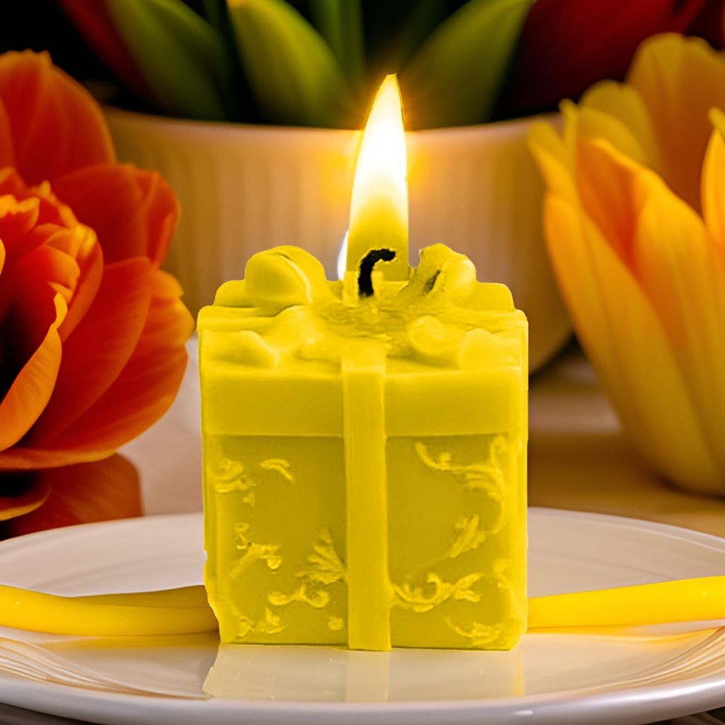 SS Enterprise Organic Soy Wax Gift Shape Candle for Home Decor | Scented Aromatic Fragrance Candles | Smoke-Free Pillar Candles view 2