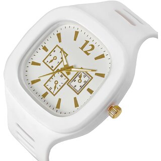 White Dial Analog Silicon Strap Addi Stylish Designer Analog Watch - For Boys view 2