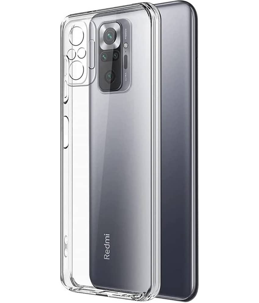ZAMN - Transparent Silicon Silicon Soft cases Compatible For Xiaomi Redmi Note 10 Pro Max ( Pack of 3 ) view 2