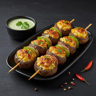 Mushroom Stuffed Tikka