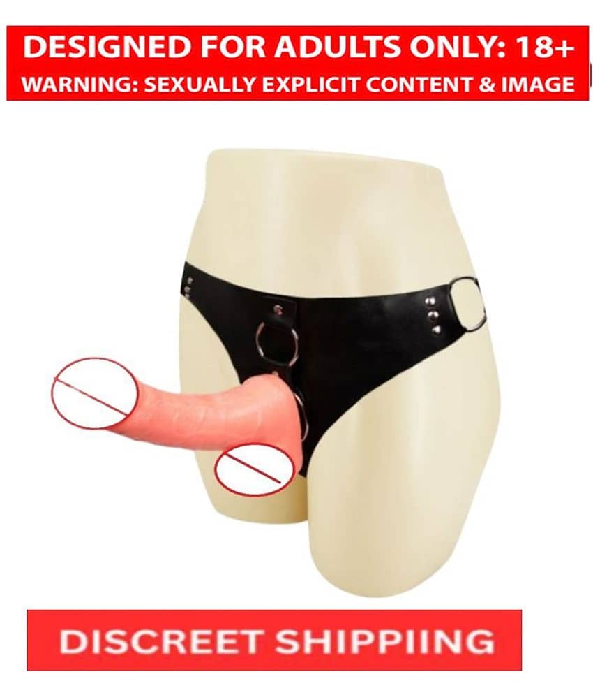 8 Inch Solid Strap Wearable Dildo With Belt Sex Toy For Women And Couples By Knightriders view 2