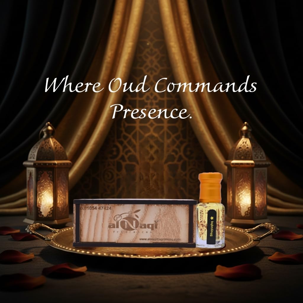Alnaqi Fragrances Shuyuqqh Attar| Perfume Oil – Alcohol-Free Long-Lasting Roll-On | Bergamot, Saffron Rose, Oud Wood, Amber Vanilla | Unisex Luxury Attar view 2