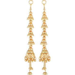 Vivastri Twinkling Bejeweled Changeable drop Earring for Women and Girls [VIVA2660ERG] view 2