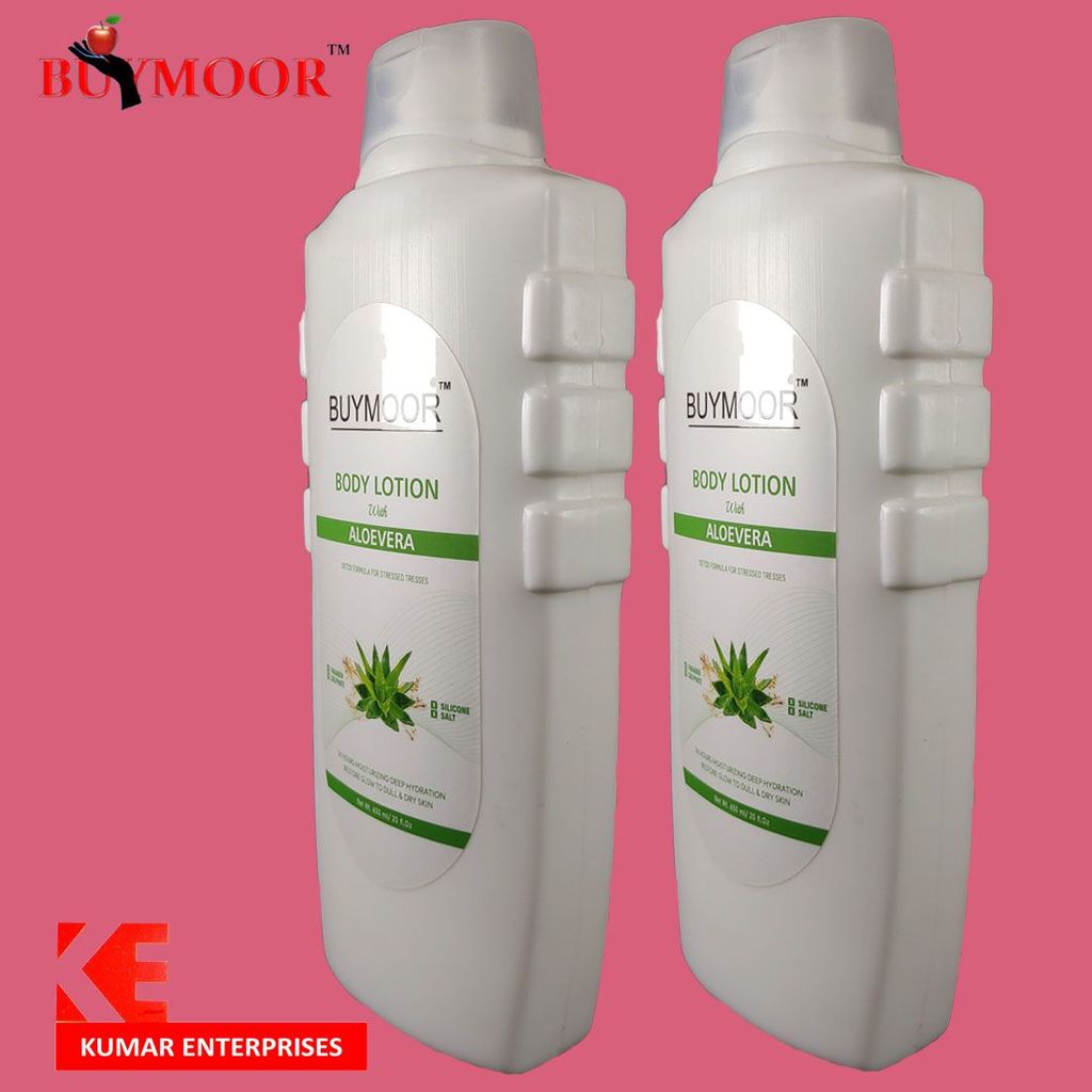 BUYMOOR Aloe Vera Deep Nourishing Skin Brightening Body Lotion Men & Women 650 ML.Pack of 2 view 2