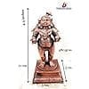 Searchers Paradise Copper Idols of god Bal Krishna with Laddu ,4.3 inches, 480 Grams, Patina Antique Finish, Pack of 1 Piece view 2