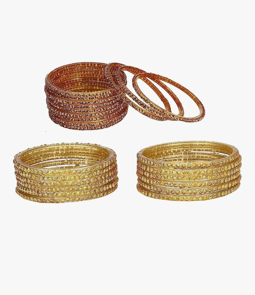 Elegant Gold Bangles - Shimmering Set for Women view 2