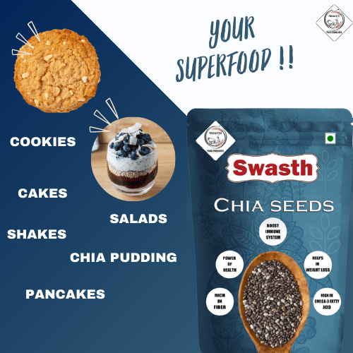 Swasth Chia Seeds -500-gram view 2