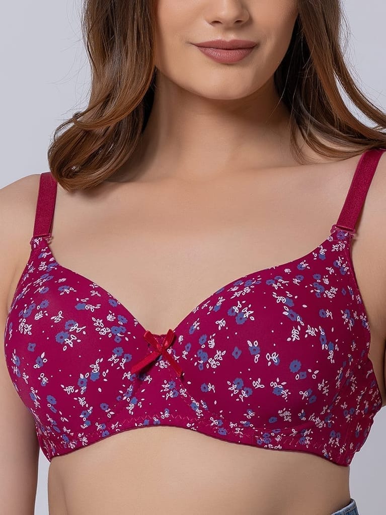 Funky Floral Lightly Padded Underwired Full Cup Bra view 2