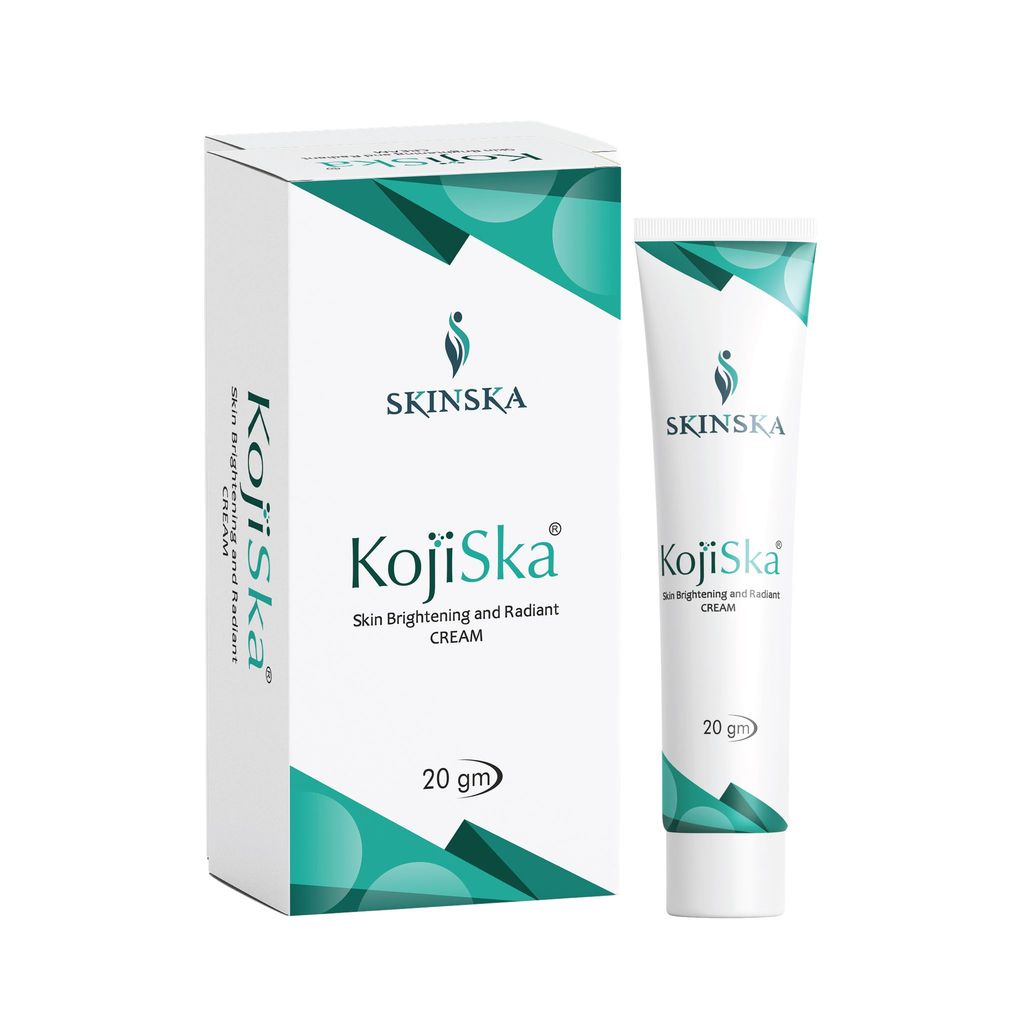 Kojiska Skin Brightening and Radiant Cream - Kojic Acid 2%, Arbutin and Glutathione for Pigmentation Correction, Fades Acne Scars, Blemishes, Hyperpigmentation, Reduces Pigmentation, 20gm Pack of 2 view 2