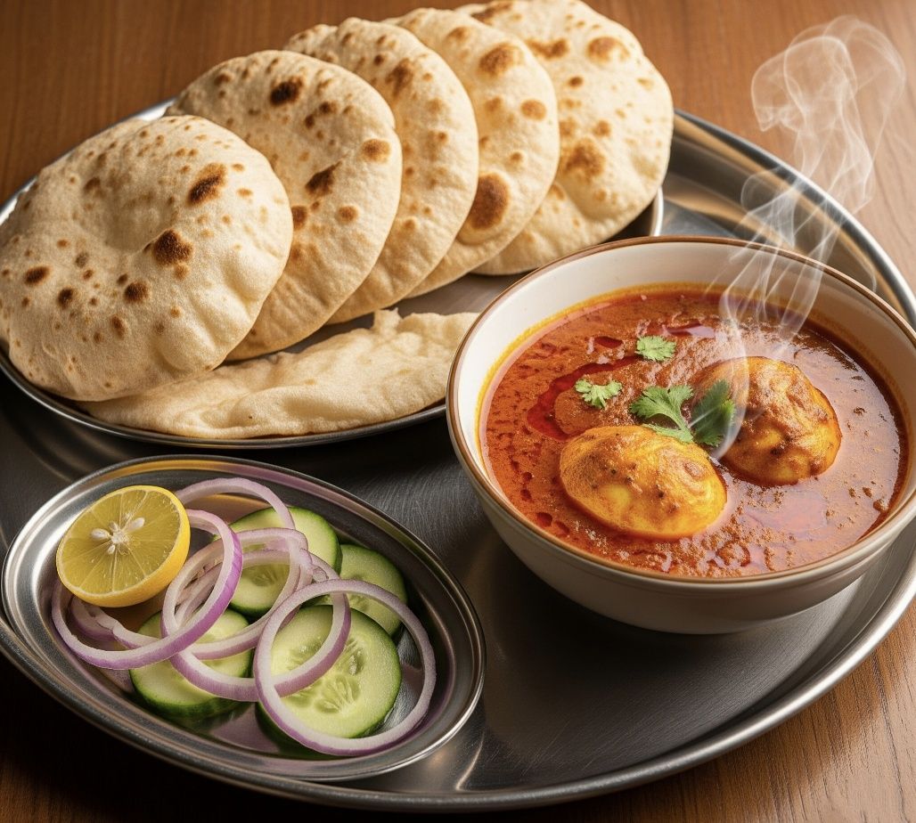 Veg roti meal