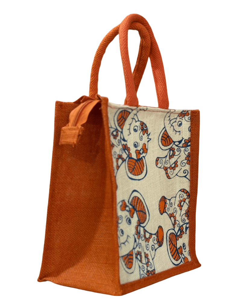 Kids Lunch Bag with Elephant Print (T) view 2