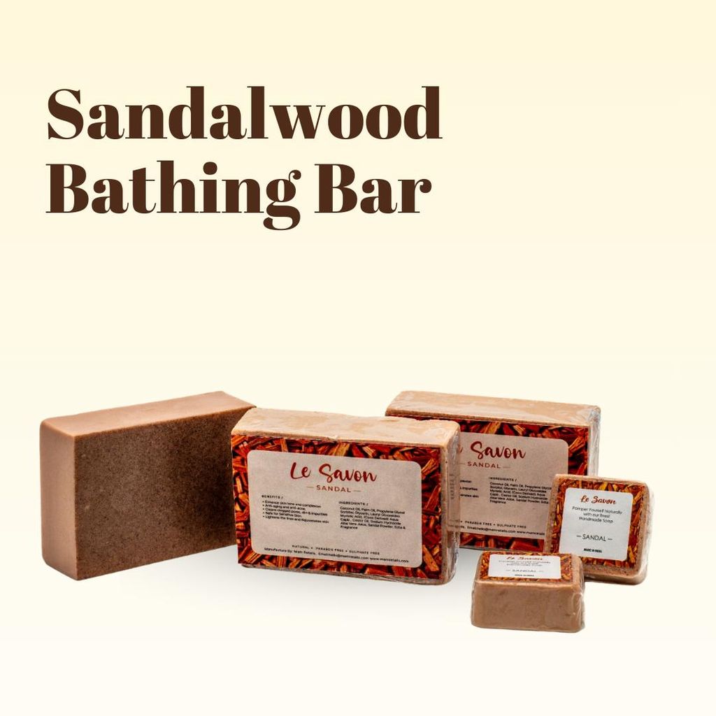 Le Savon Sandalwood Soap - Natural, Paraben Free, Sulphate Free