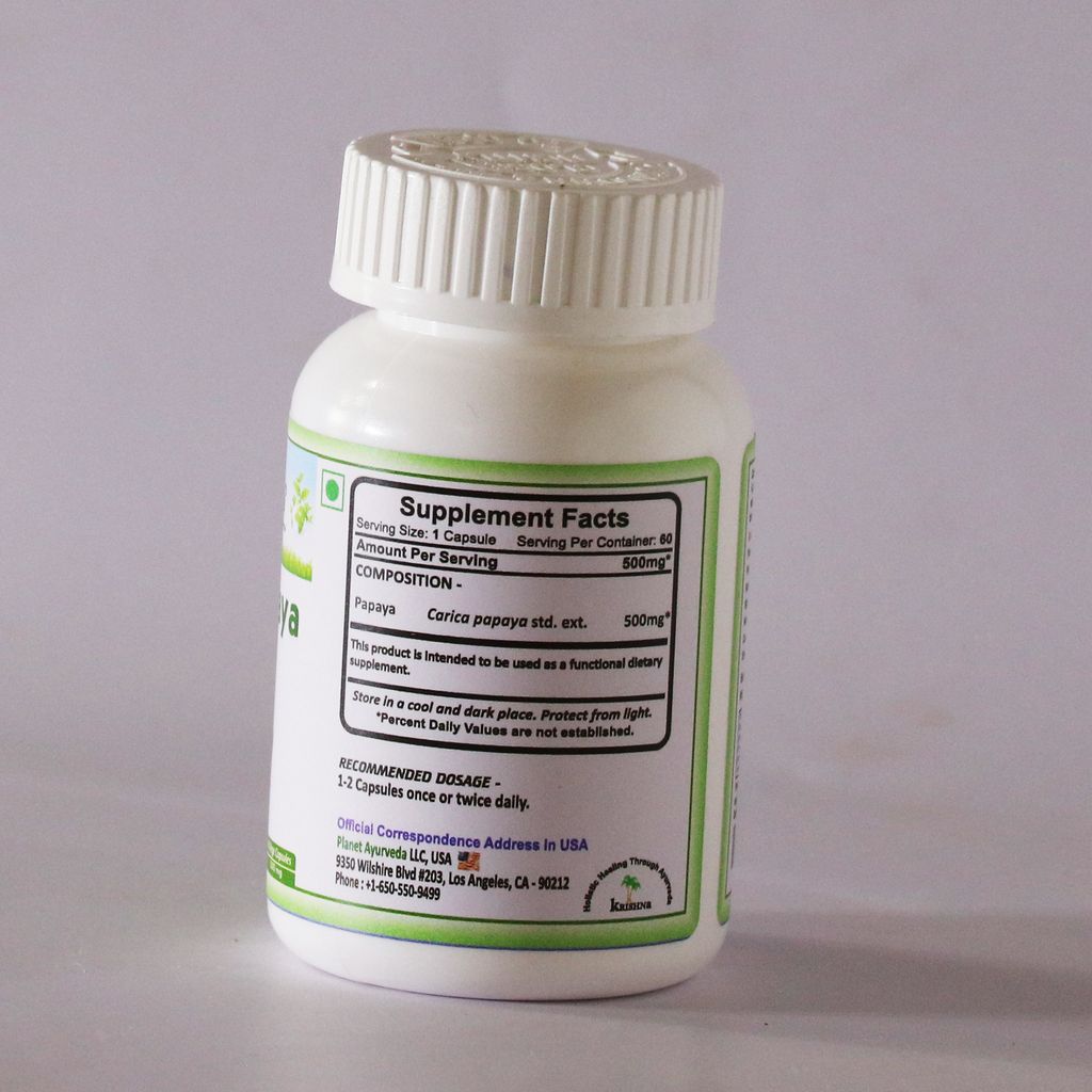 Planet Ayurveda Carica Papaya Capsules (60 CAP) view 2