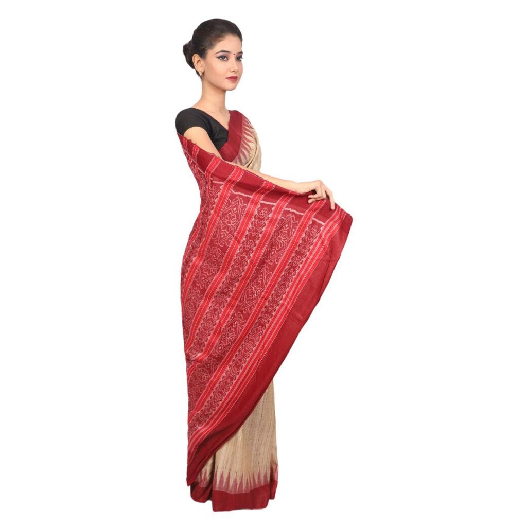 HANDLOOM KOSA SAREE WITH BLOUSE (SKU - 1ST101250919 SAREE- 159) view 2