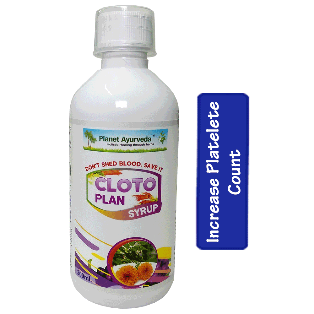 Planet Ayurveda Cloto Plan Syrup - 200ml [Pack of 3] - Ayurvedic Medicine for Bleeding Disorders, Ulcerative Colitis & IBD, Excessive Menstrual Bleeding, Bleeding Gums, Nose Bleeding view 2