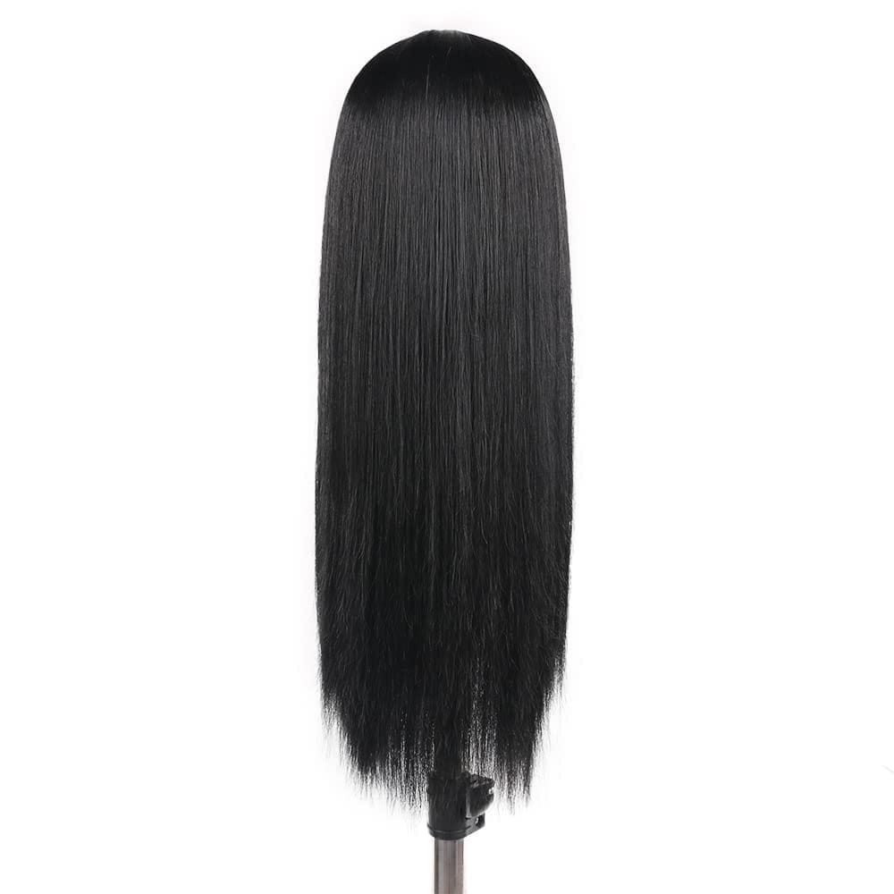 Akashkrishna Hair Wig Black Wig for Women Girls Long Straight Hair Wig Natural Fashion Cute Synthetic Wigs for Daily Party Cosplay view 2