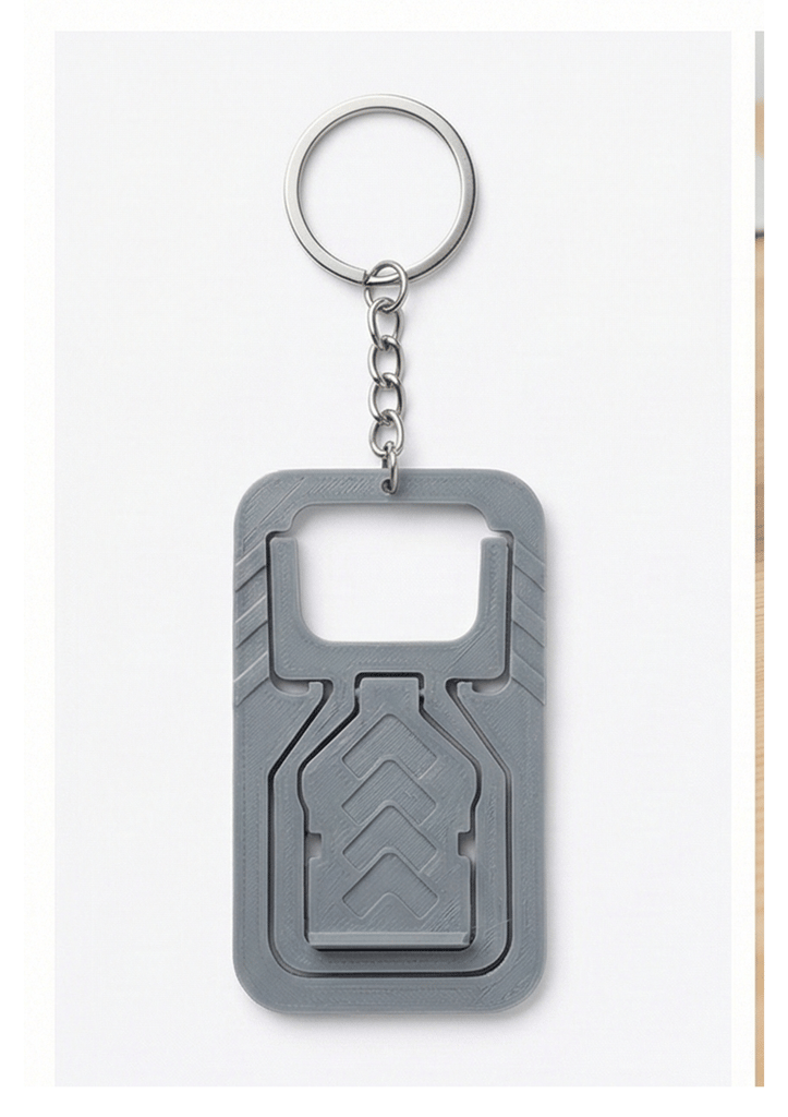 3D-printed Foldable Keychain Phone Stand