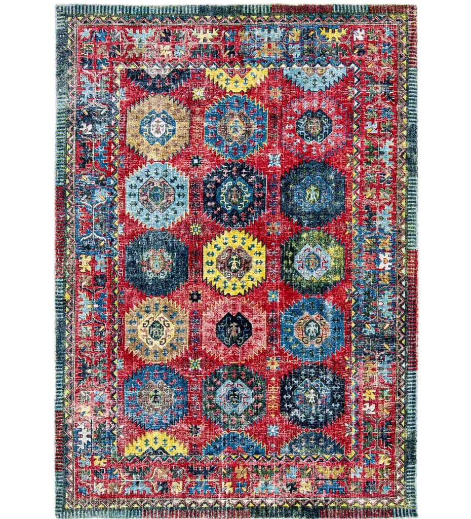 Neu Looms Handcrafted Viscose Wool Anti-Skid Rug Elegant & Comfortable for Bedroom, Living Room, Nursery, Dorm & Playroom view 2