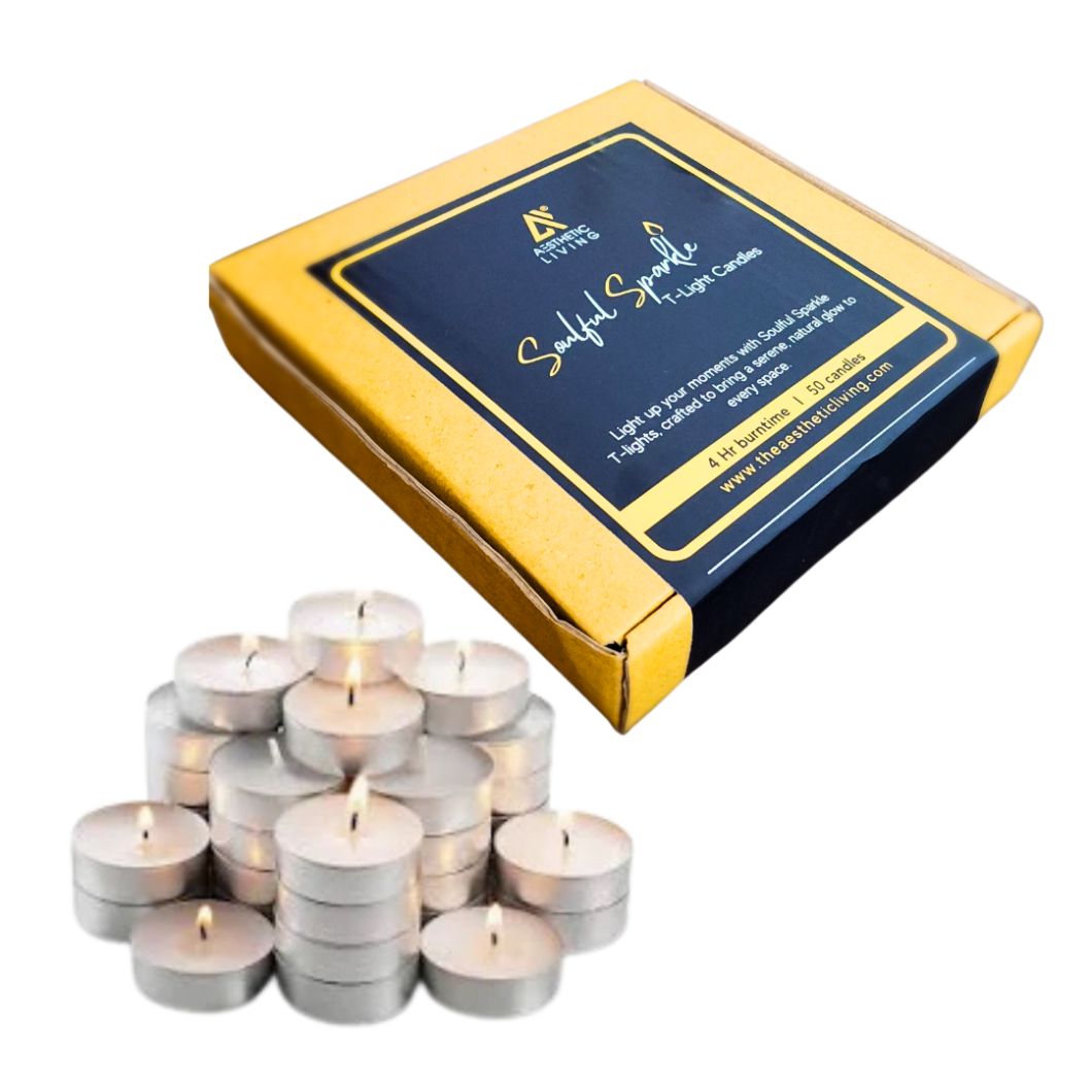 Soulful Sparkle T- Light Candles( Pack of 50)- 350G view 2