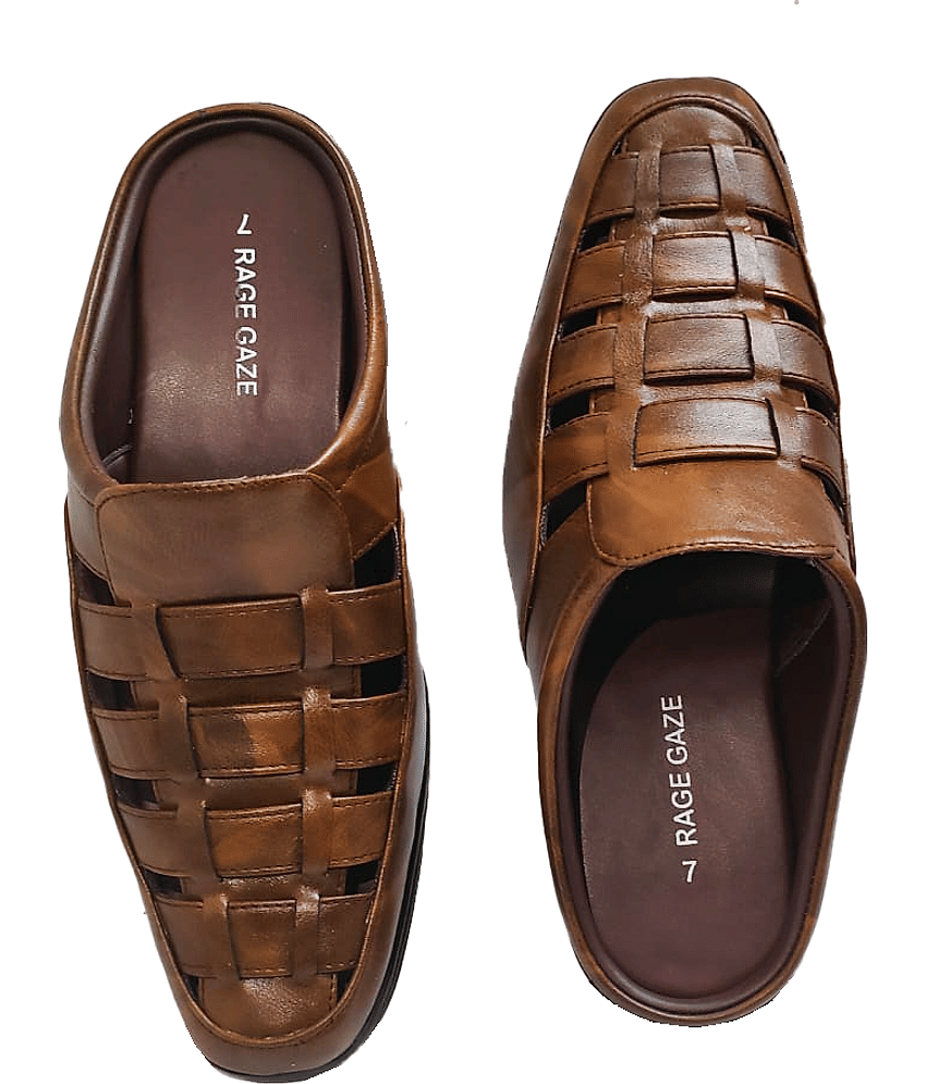 RAGE GAZE - Brown Men's Sandals view 2