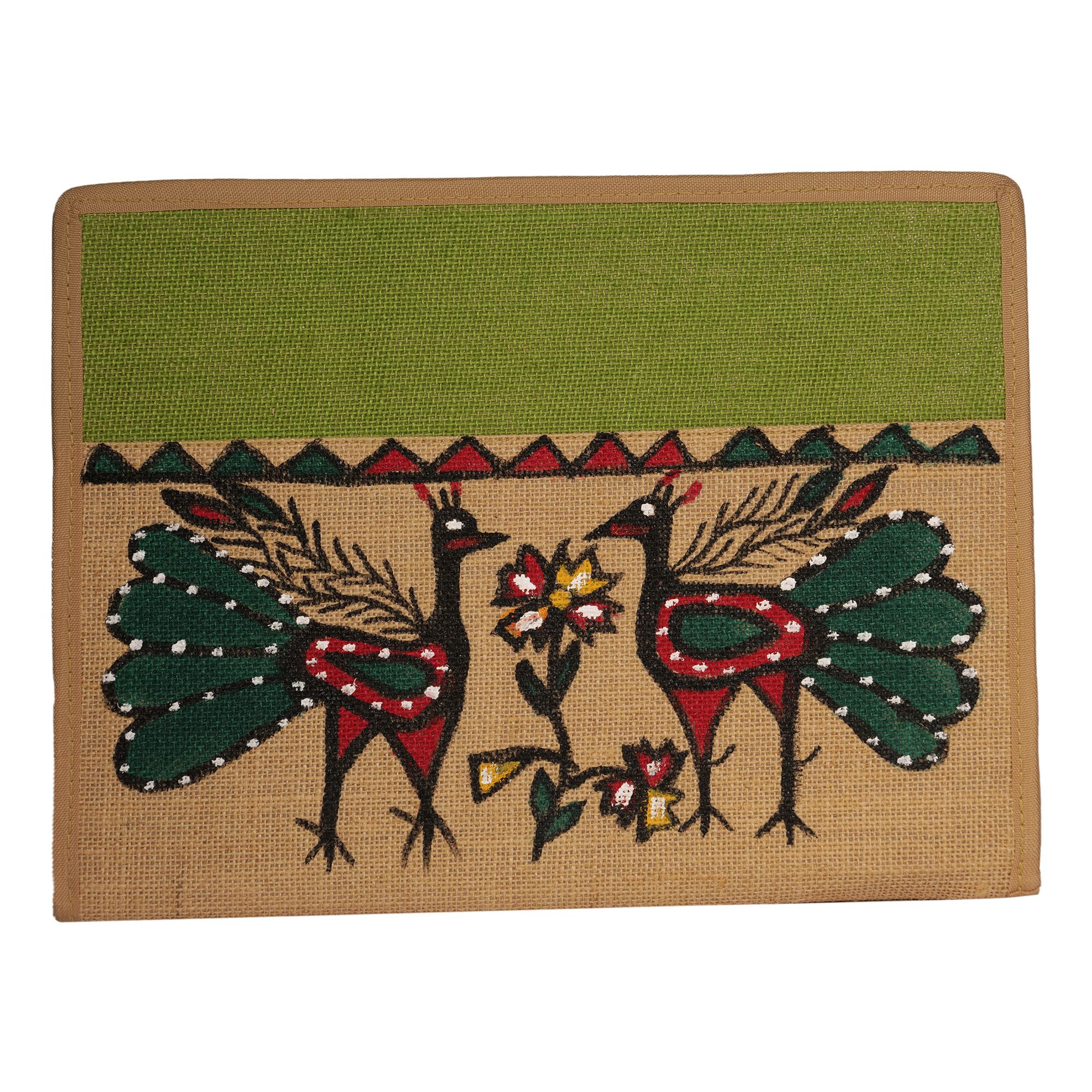 Jharcraft Jute File Folder With Sohrai Painting(FF00229) view 2