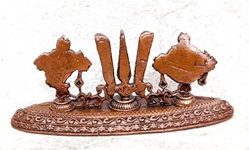 Searchers Paradise - Copper Idols Namam Sangu Chakra ,1 inches, Copper Handmade 55 Grams, Patina Antique Finish, Pack of 1 Piece view 2