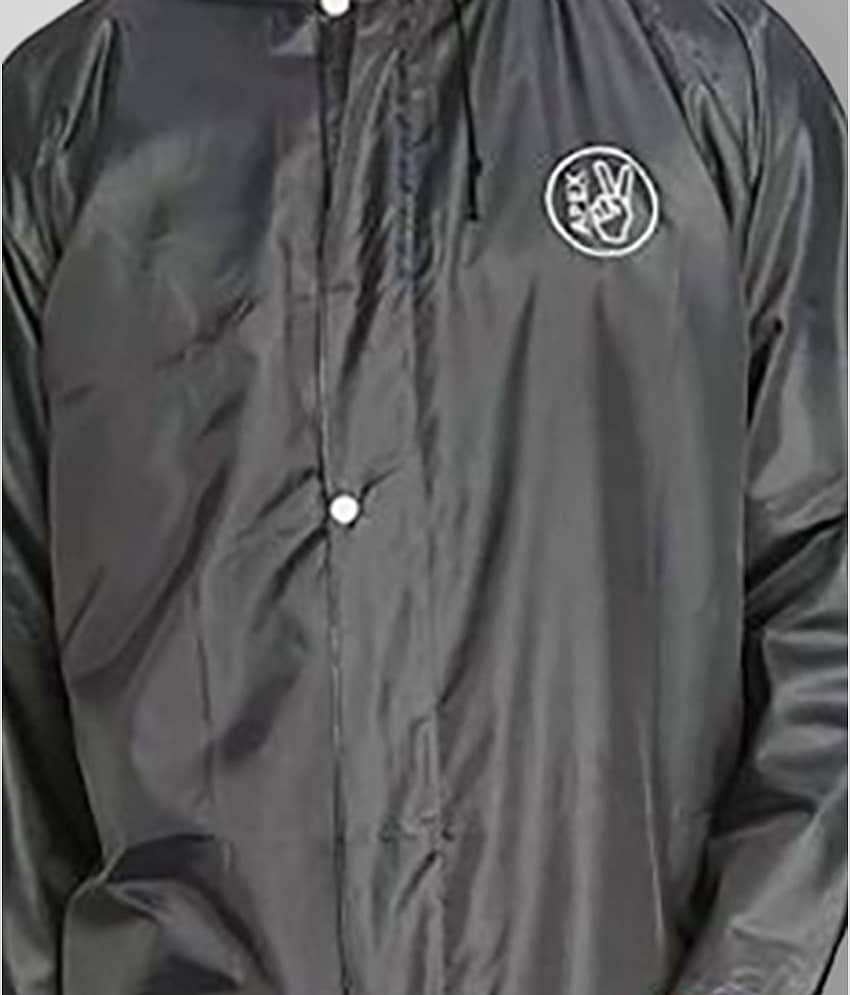Goodluck Grey Rain Coat view 2