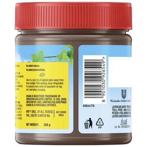 Kissan Hazelnut Choco Peanut Spread - Protein Rich, 30% Dark Chocolate Creme, 350 gm view 2