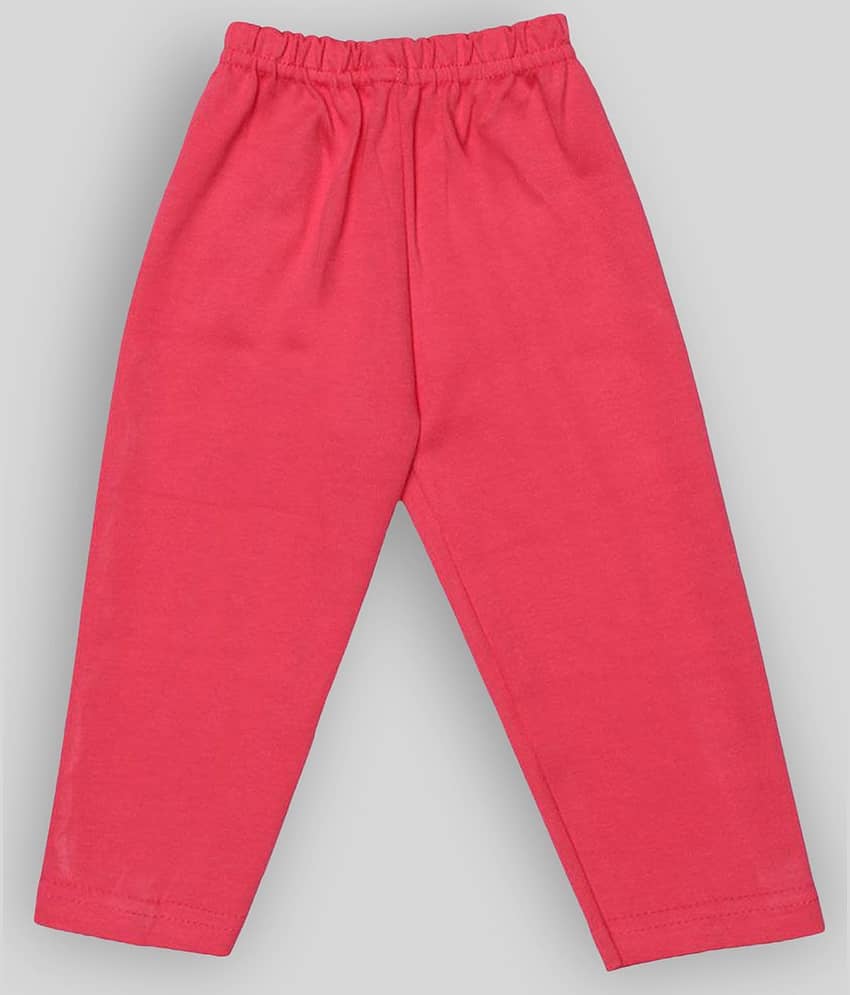 Babeezworld Pack of 1 Baby Girls Cotton Blend Pyjama ( Pink )